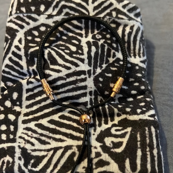 Pandora Jewelry Pandora Leather Pull String Bracelet Trimmed In